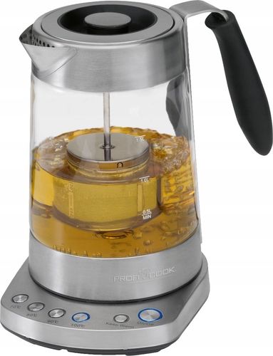 CZAJNIK ELEKTRYCZNY Z ZAPARZACZEM DO HERBATY ZAPARZACZ 1,7L 3000W INOX na Arena.pl