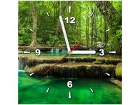 30X30CM ZEGAR WODOSPAD EREWAŃ OBRAZ DREWNO