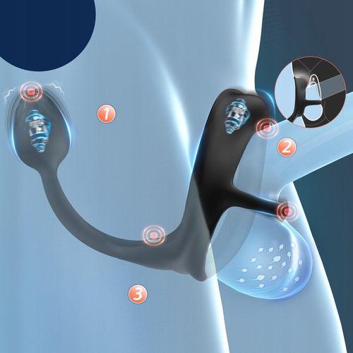 Męski masażer prostaty APP Pierścień wibrujący na Arena.pl