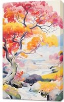 Obraz 60x100cm Roztańczony Krajobraz
