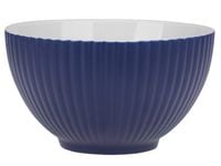 Miseczka salaterka porcelanowa 590 ml granatowa matowa wypukły ryflowany