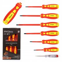 Zestaw wkrętaków elektrycznych izolowanych 7 elementów KD10905