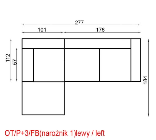 Narożnik Modułowy Gabro S na Arena.pl