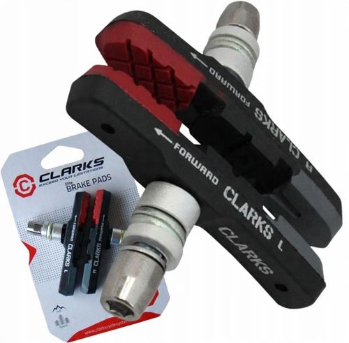Klocki hamulcowe Clarks CPS301 MTB V-brake 72 mm czerwono-czarno-szare na Arena.pl