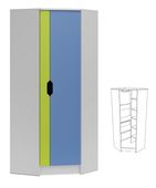 szafa narożna do pokoju dziecka MIŁOSZ N27 szafa narożna dziecięca 70x70