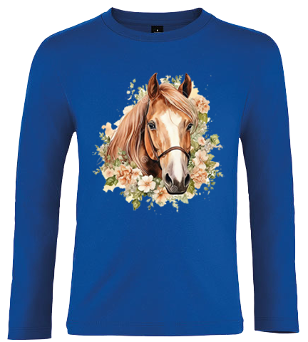 Bluzka z długim rękawem Konie zdjęcie 1