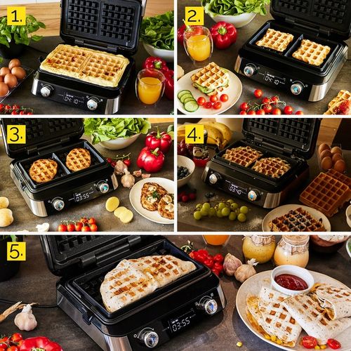 Gofrownica Yoer 2 DUŻE GOFRY +4 automatyczne programy +Regulacja chrupkości na Arena.pl