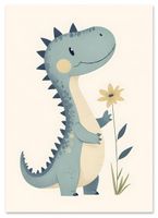 Plakat cyfrowy do wydruku dinozaur, dinozaury
