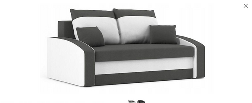 Sofa Hewlet SZARO BIAŁA na Arena.pl