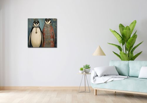 Obraz 60x60cm Królewskie Pingwiny na Arena.pl