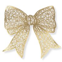 Podkładka na stół mata stołowa kokarda 38cm dekoracyjna złoty