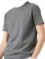 Koszulka grafitowa gładka T-shirt męski r.L