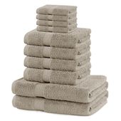 Ręczniki bawełniane 6 szt. beżowe DecoKing Marina 525 g/m²