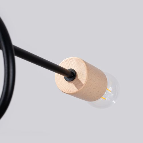 Żyrandol EMBER 5 czarny na Arena.pl