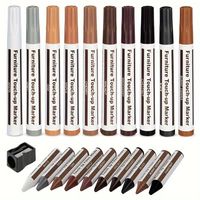 DUŻY ZESTAW DO NAPRAWY PANELI MEBLI DRZWI DREWNA PODŁOGI RYS MARKERY WOSKI