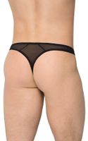 stringi męskie wycięte softline 4525 czarne m/l