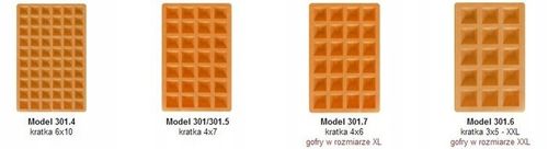 Gofrownica Dezal 301.7 XL Profi W 1300W PROFESJONAL CZARNA na Arena.pl