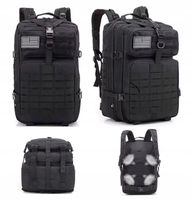Plecak Taktyczny Wojskowy 40L CZARNY | Survival Militarne MOLLE (I094)