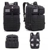 Plecak Taktyczny Wojskowy 40L CZARNY | Survival Militarne MOLLE (I094)