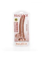 curved realistic dildo  balls  suction cup   8/ 20,5 cm