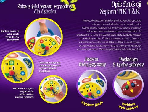Zegar Tik-Tak Dumel Discovery na Arena.pl