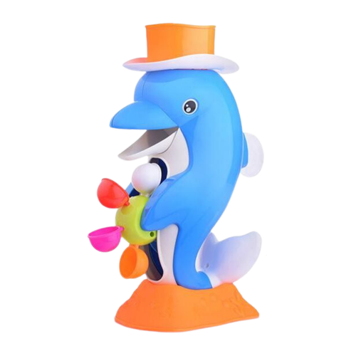 Zestaw Delfinek Z Kołowrotkiem Do Kąpieli Siatka Do Łowienia Kubeczki na Arena.pl