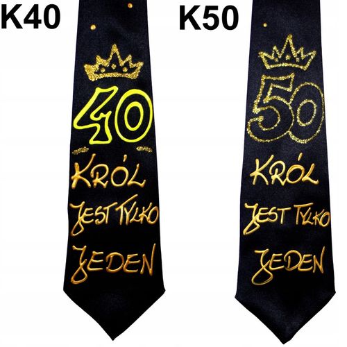 PREZENT NA URODZINY KRAWAT 18 30 40 50 60 70 na Arena.pl