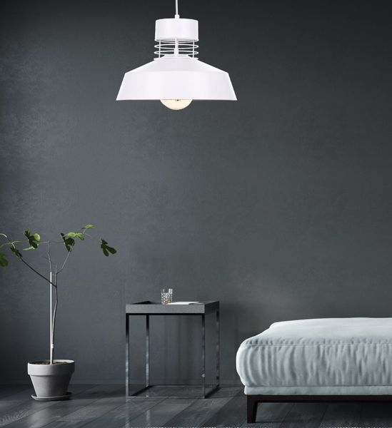 Lampa wisząca 1xE27 TITANIUM WHITE zdjęcie 2