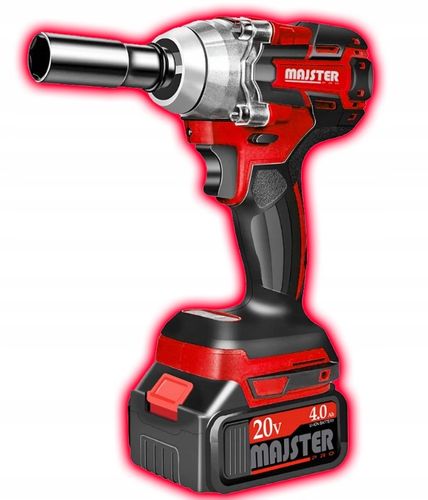 KLUCZ UDAROWY Akumulatorowy BEZSZCZOTKOWY do KÓŁ 20V 1/2' 2xAKU 4AH WALIZKA na Arena.pl