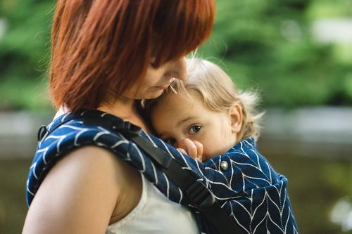 Nosidełko Kavka Multi-age denim braid Regulowane na Arena.pl