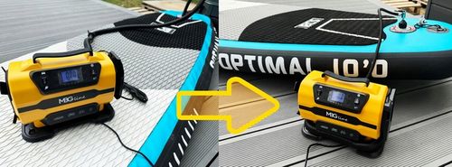 Kompresor samochodowy MBG Pro 12 V 230 V sprężarka pompka latarka 35 l/min na Arena.pl