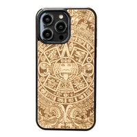 Drewniane Etui Bewood do iPhone 15 Pro Max KALENDARZ AZTECKI ANIEGRE