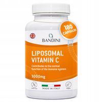 Bandini Wegańska Liposomalna Witamina C 180 kapsułek Wysoka wytrzymałość