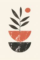 Plakat 30x45cm Roślinna Sztuka