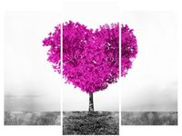 OBRAZ TREE OF LOVE MIŁOŚĆ SERCE PRZYRODA