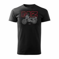 Koszulka motocyklowa na motor MZ ETZ 150 męska czarna REGULAR XL