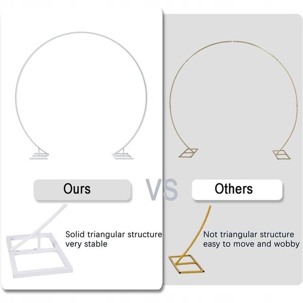 STOJAK Stelaż Na Balony KOŁO Tło Zdjęć Ścianka 2.2m zdjęcie 12