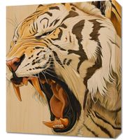 Obraz 50x60cm Majestatyczny Ryk Tygrysa