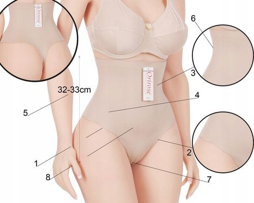 Orirose wysokie MAJTKI stringi WYSZCZUPLAJĄCE brzuch modelujące LASEROWE na Arena.pl