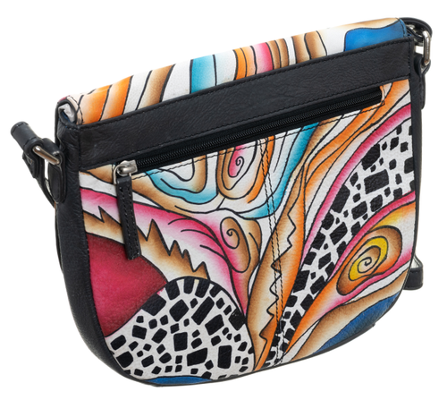 Piękna torebka folk ręcznie malowana skóra handmade na Arena.pl