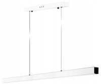 NOWOCZESNA LAMPA LED LINIOWA WISZĄCA 40W 100cm PODŁUŻNA BELKA PILOT 3 BARWY