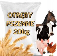 OTRĘBY PSZENNE PASZA KARMA POKARM DLA DROBIU KUR NIOSEK BYDŁA KONI 20KG