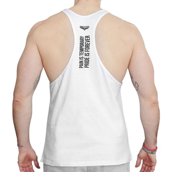 Beltor - Koszulka Stringer Pain is temporary biały XL zdjęcie 3