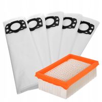 WORKI 5szt. + FILTR DO ODKURZACZA KARCHER WD4 WD5 WD6 PREMIUM CAR