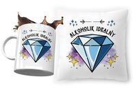 Dla Alkoholika Zestaw Poduszka + Kubek Na Prezent Z Nadrukiem Ze Zdjęciem