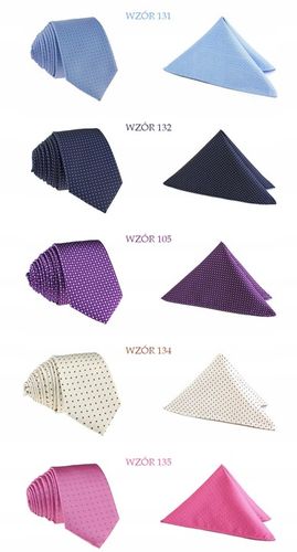 ZESTAW KOMPLET = KRAWAT i POSZETKA ( CHUSTECZKA ) na Arena.pl