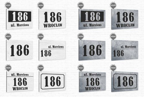 Numer domu DUŻA TABLICZKA ADRESOWA aluminiowa na Arena.pl