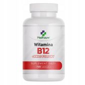 Witamina B12 ( METYLOKOBALAMINA) 1000 mcg + kwas foliowy - 120 tabletek
