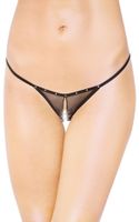 stringi siateczkowe z rozcięciem softline 2460 czarne s/l