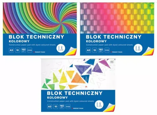 Blok Techniczny A3, Kolorowy, Cena Za 1 Szt na Arena.pl